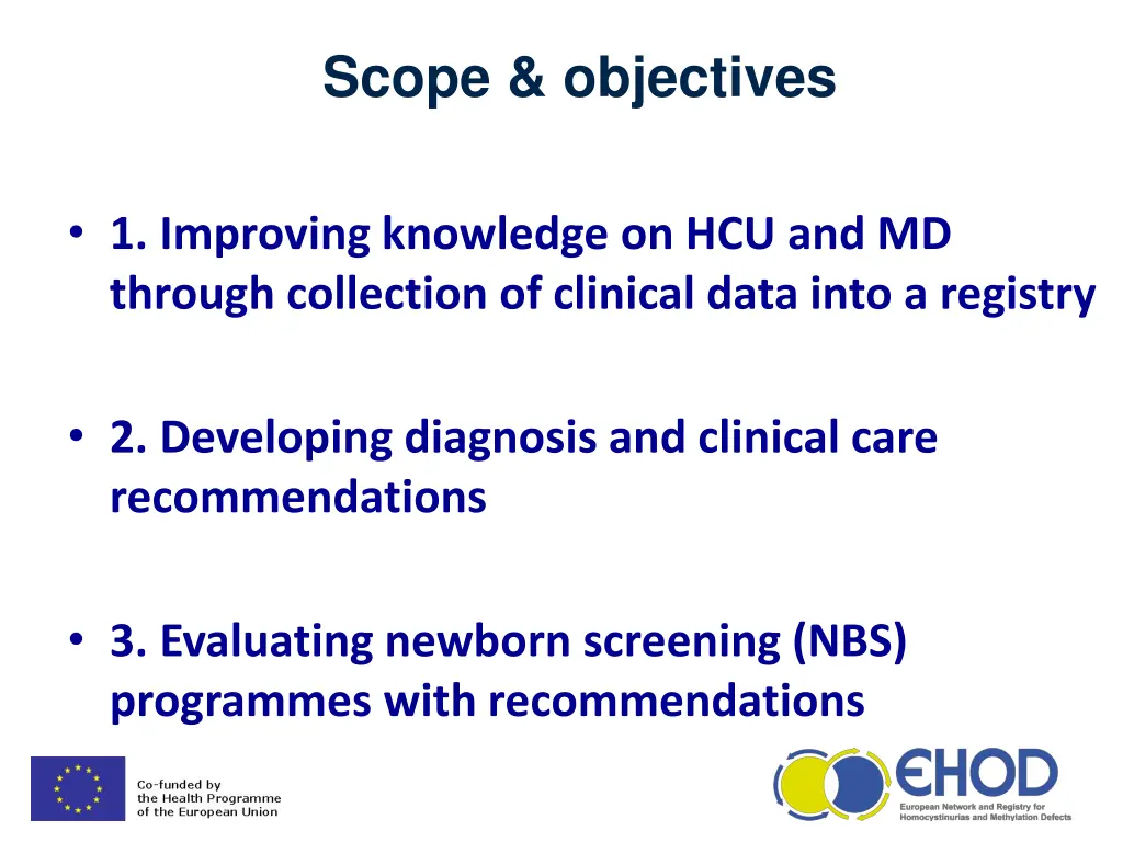 scope objectives
