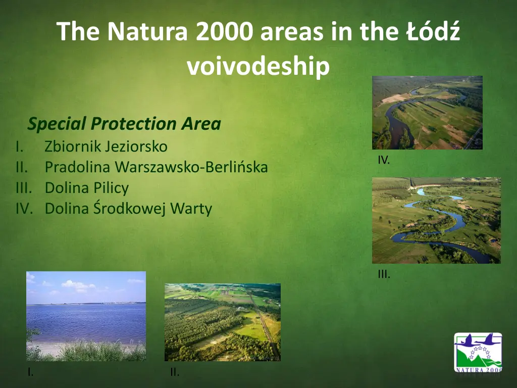 the natura 2000 areas in the d voivodeship
