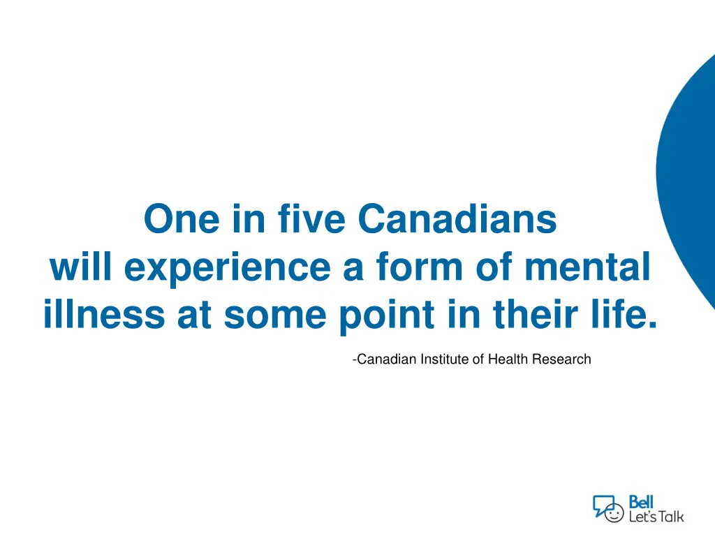 one in five canadians will experience a form