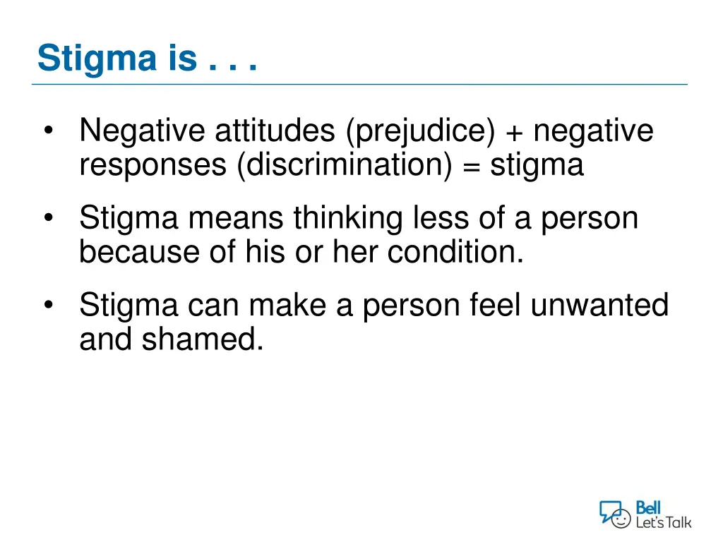 stigma is