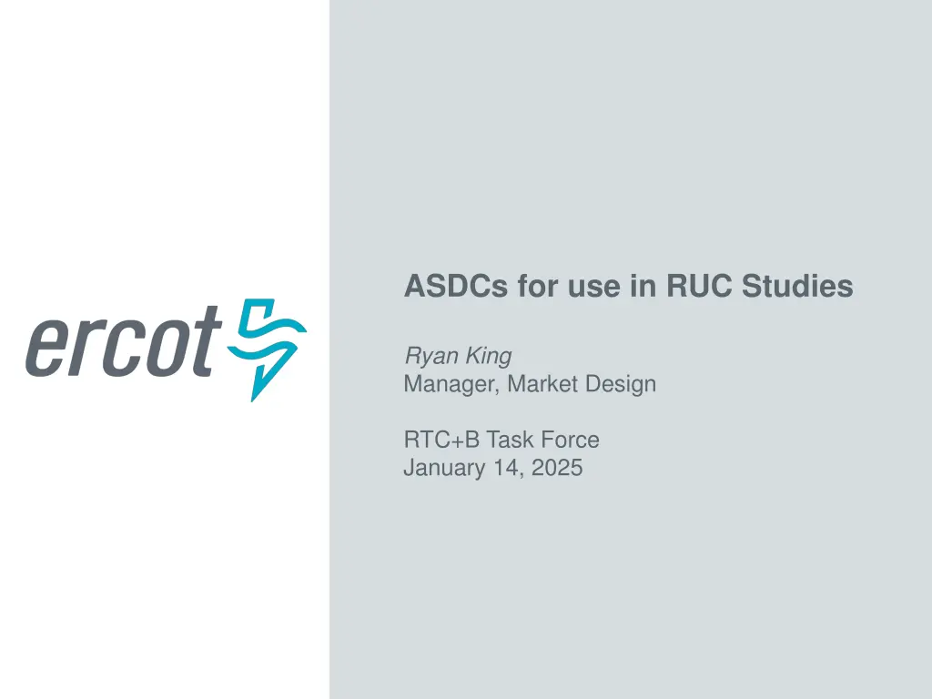 asdcs for use in ruc studies