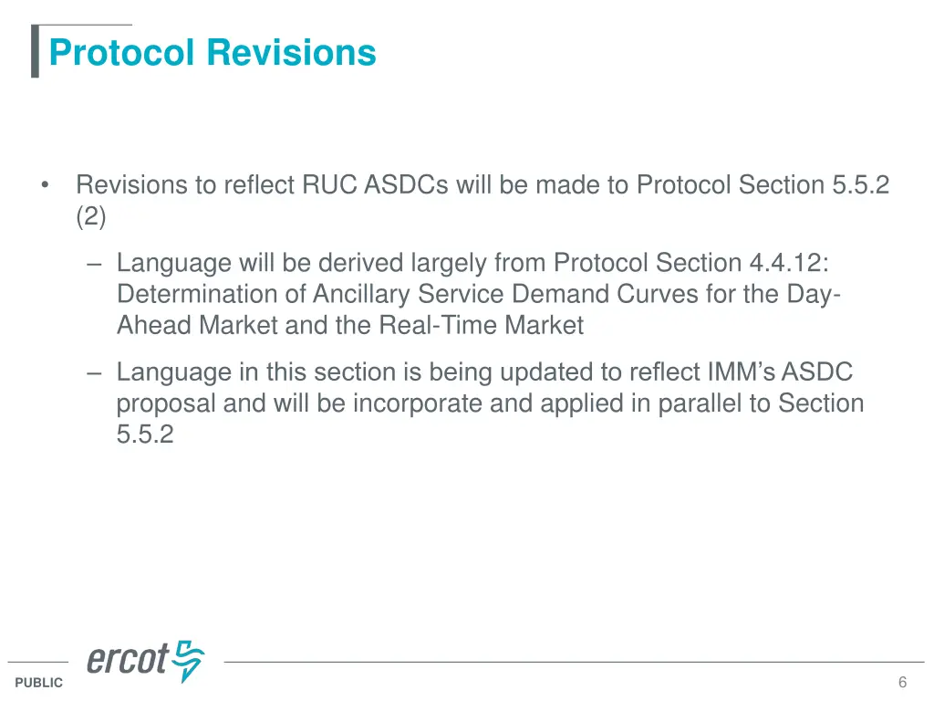 protocol revisions