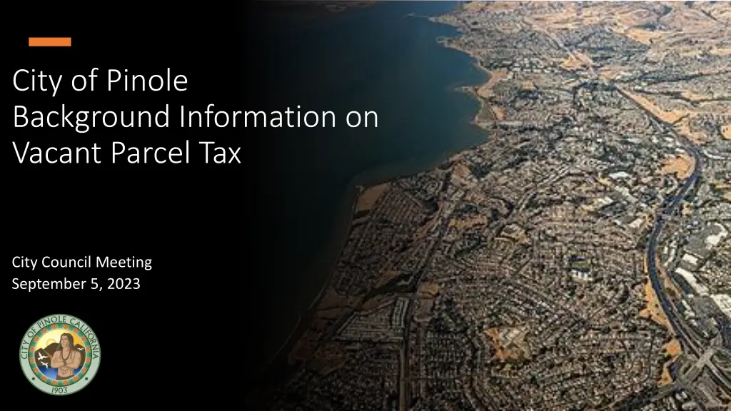 city of pinole background information on vacant
