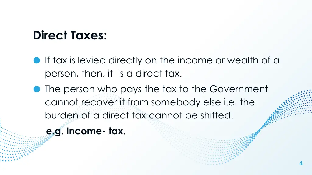 direct taxes