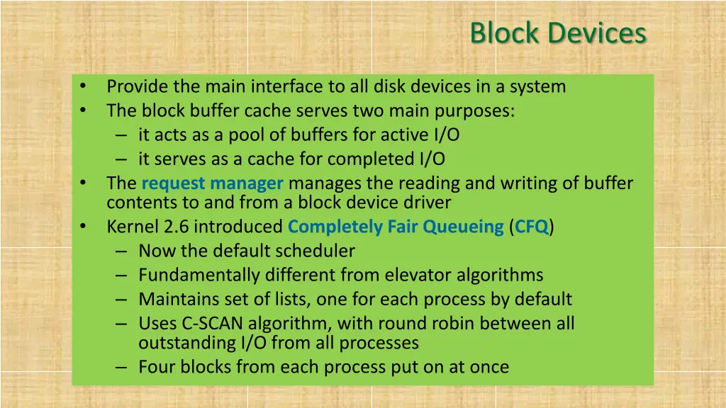 block devices