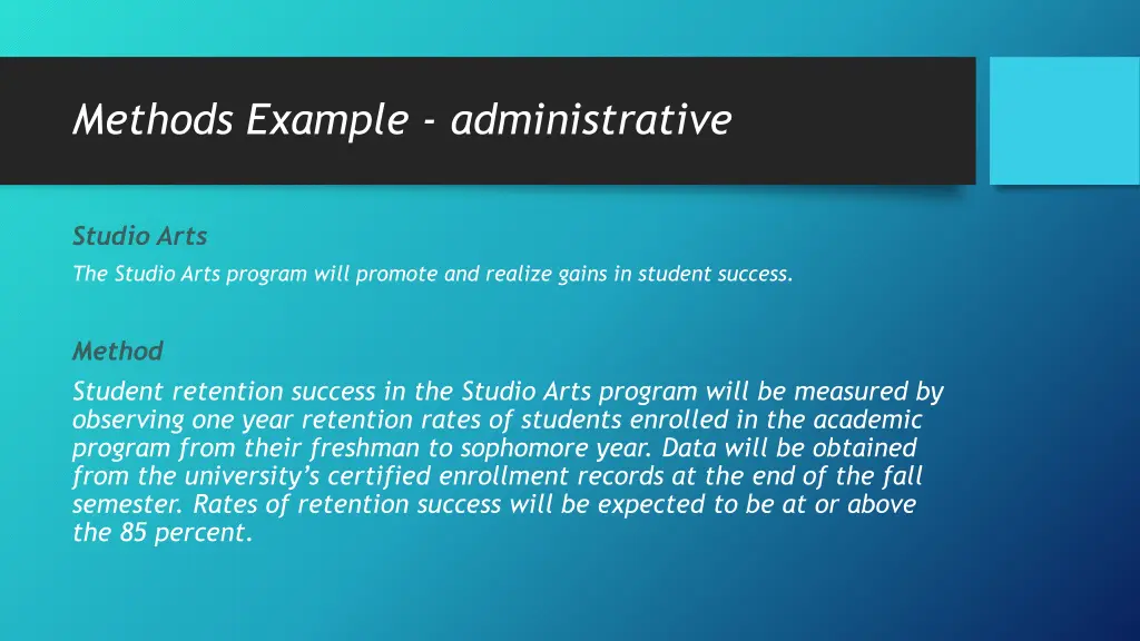methods example administrative