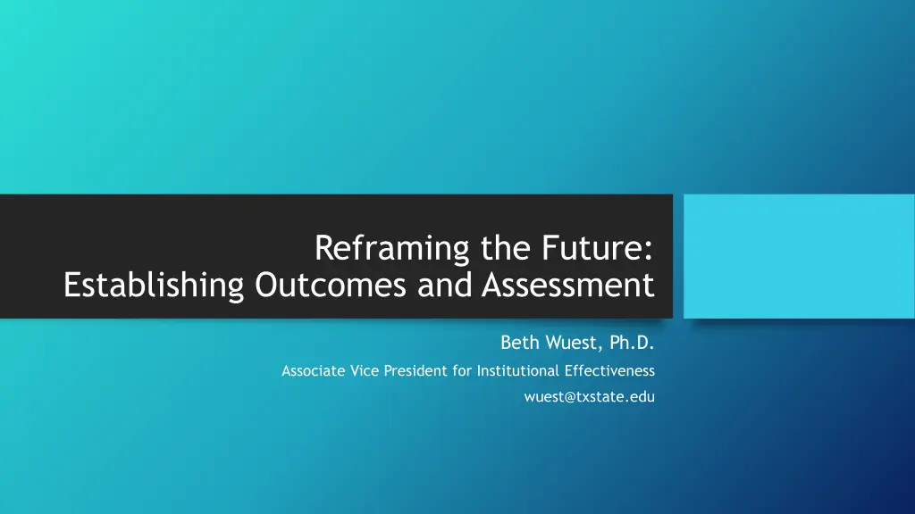 reframing the future
