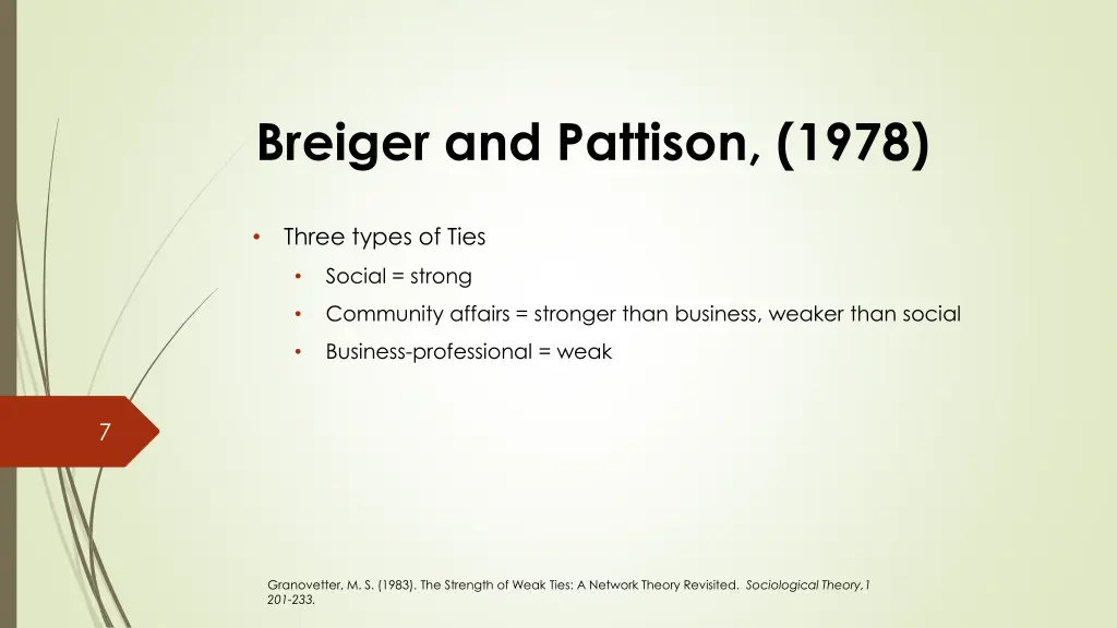 breiger and pattison 1978