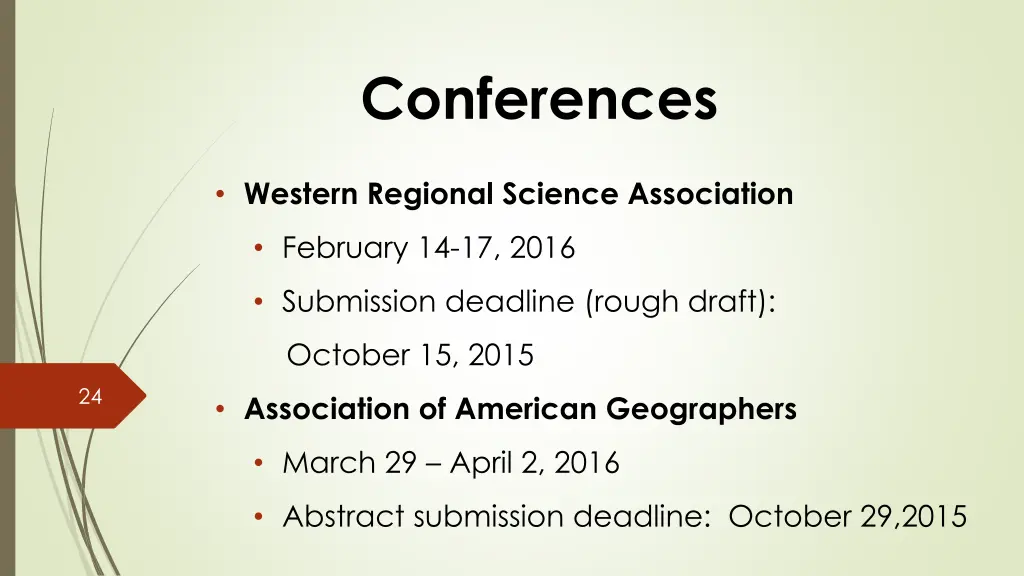 conferences