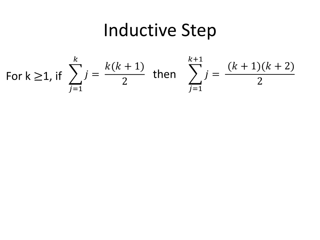 inductive step 1