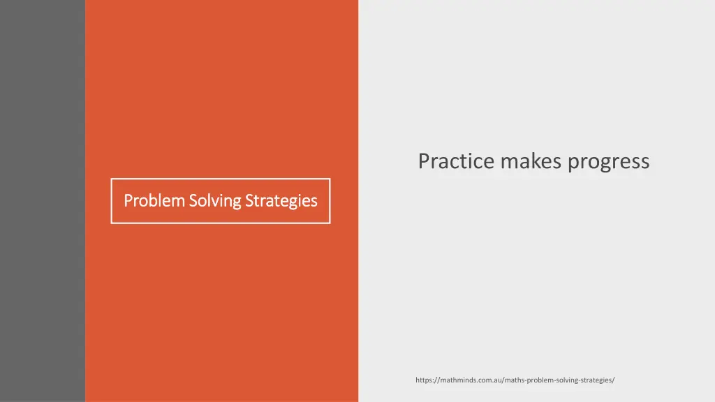 practice makes progress