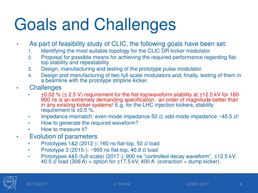 goals and challenges