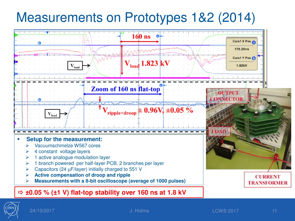 measurements on prototypes 1 2 2014