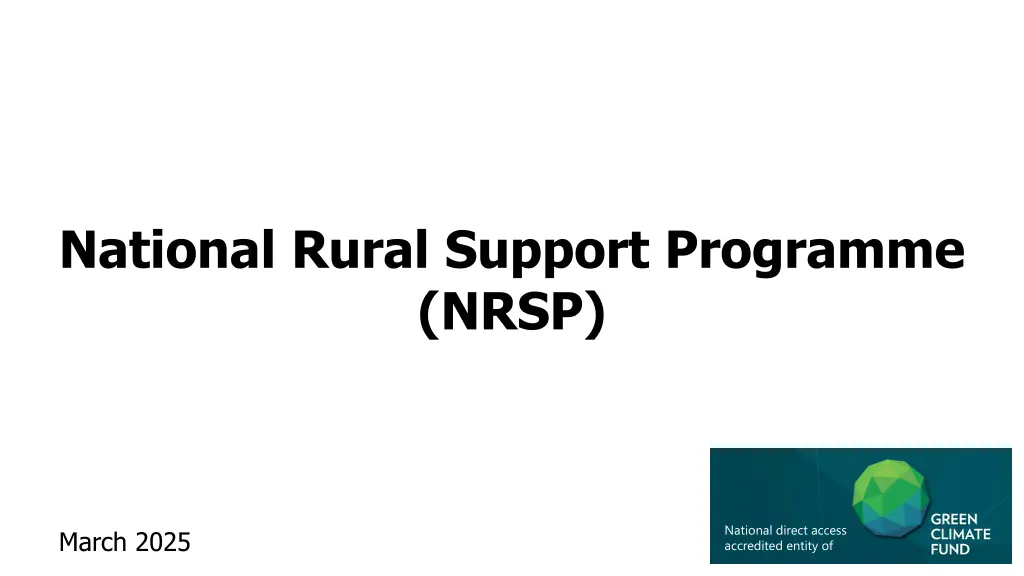national rural support programme nrsp