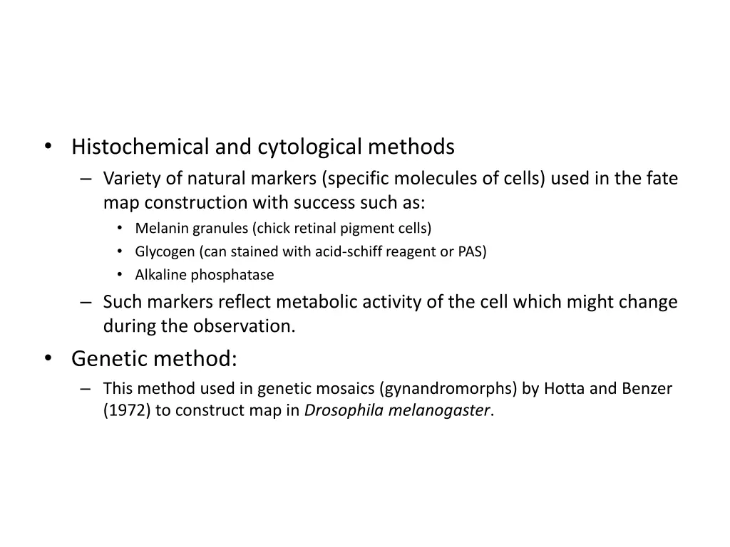 histochemical and cytological methods variety