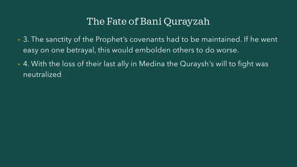 the fate of bani qurayzah 8