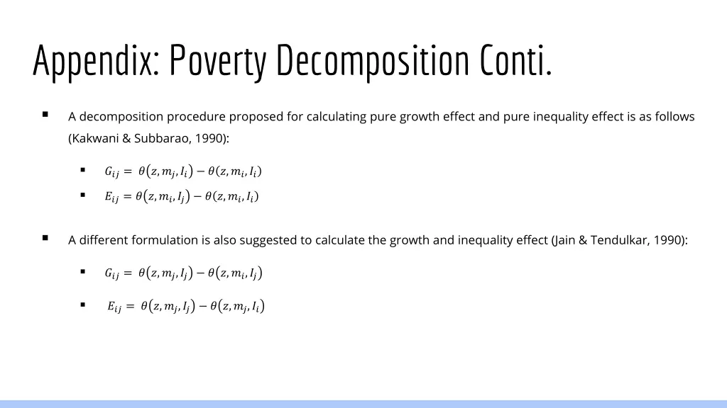 appendix poverty decomposition conti