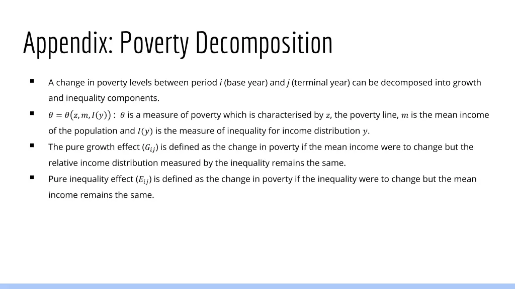 appendix poverty decomposition