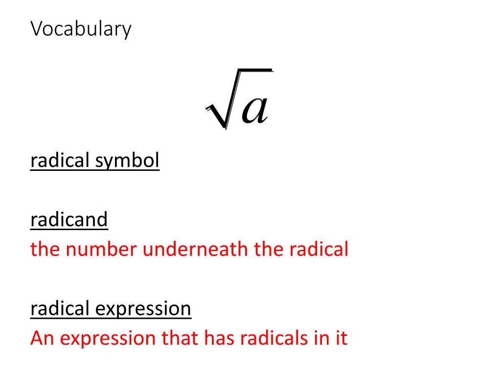 vocabulary