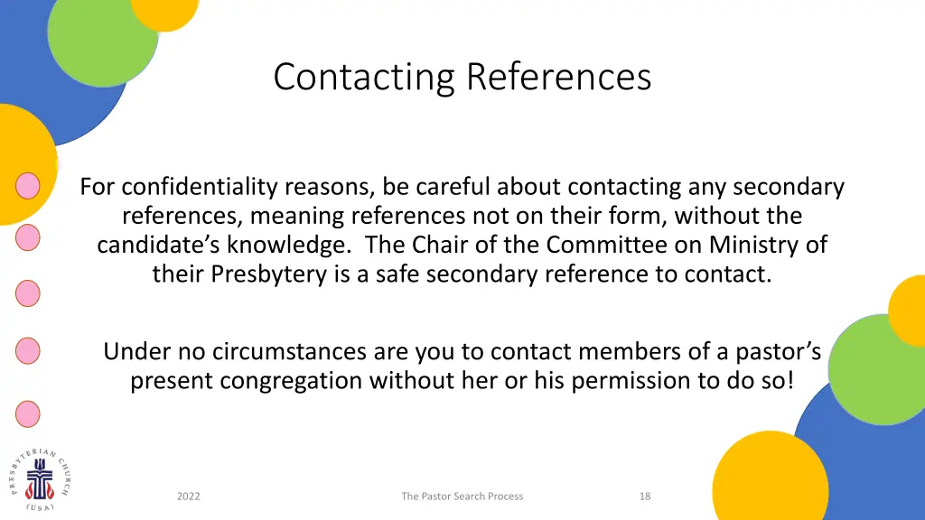 contacting references