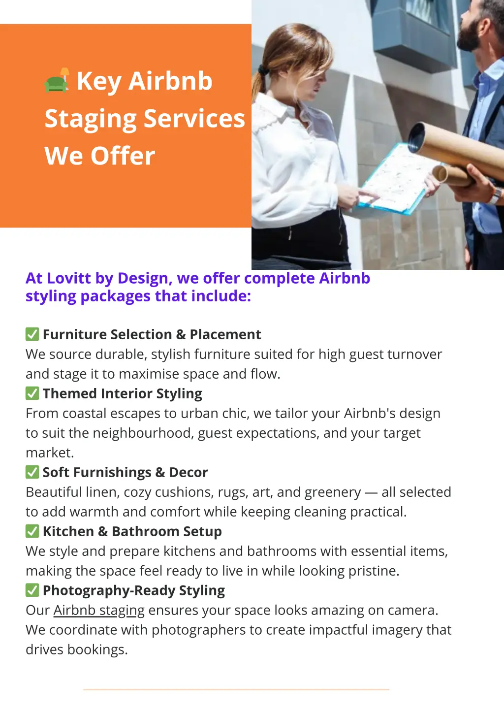 key airbnb staging services we offer