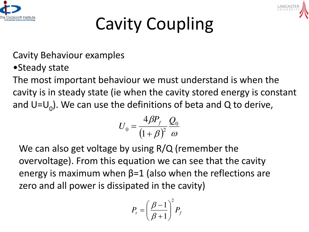 cavity coupling 1
