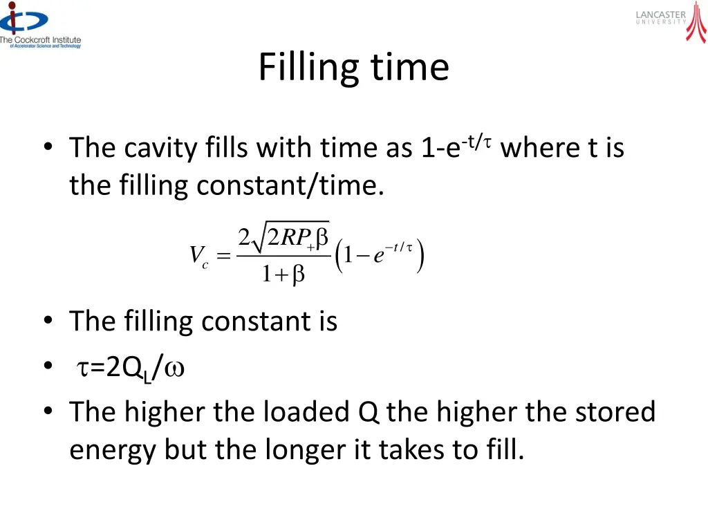 filling time