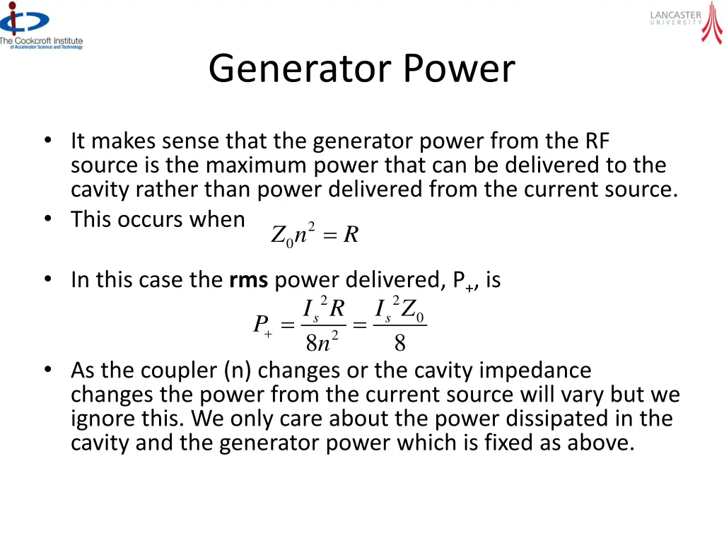 generator power