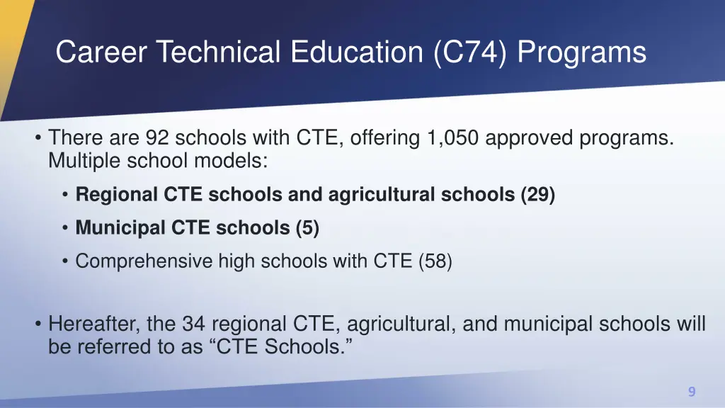 career technical education c74 programs 1