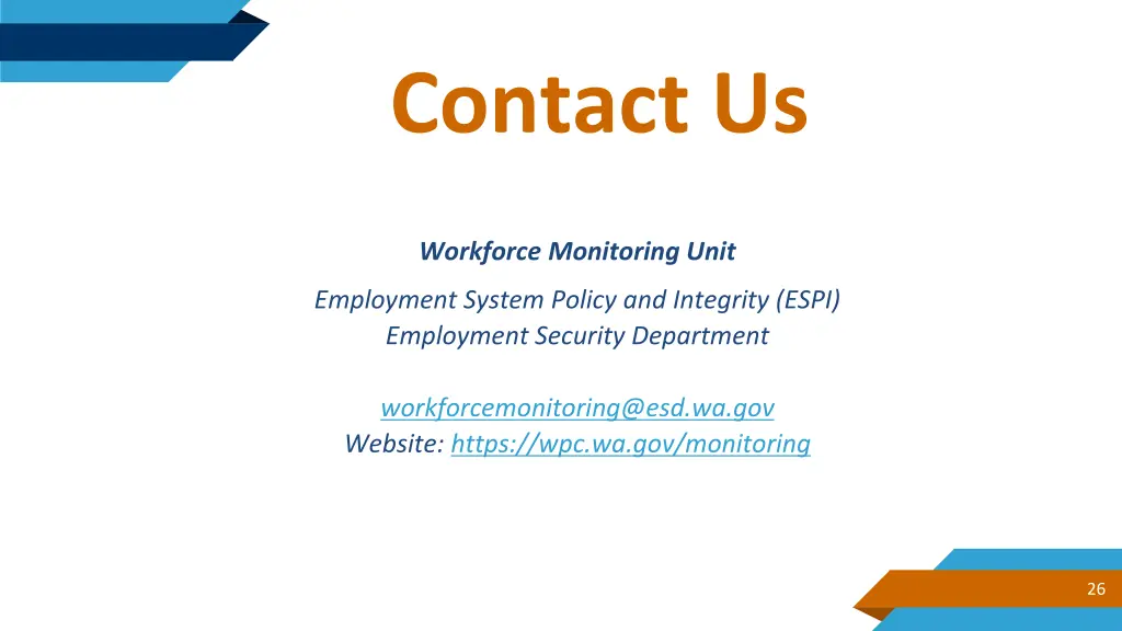 contact us