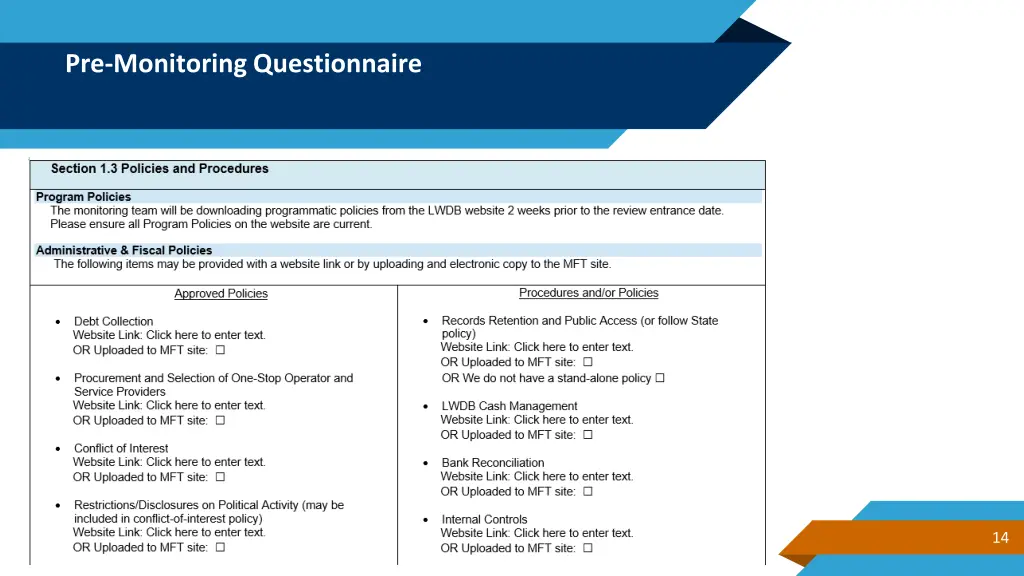 pre monitoring questionnaire 3