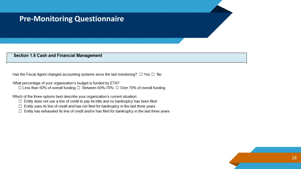 pre monitoring questionnaire 7