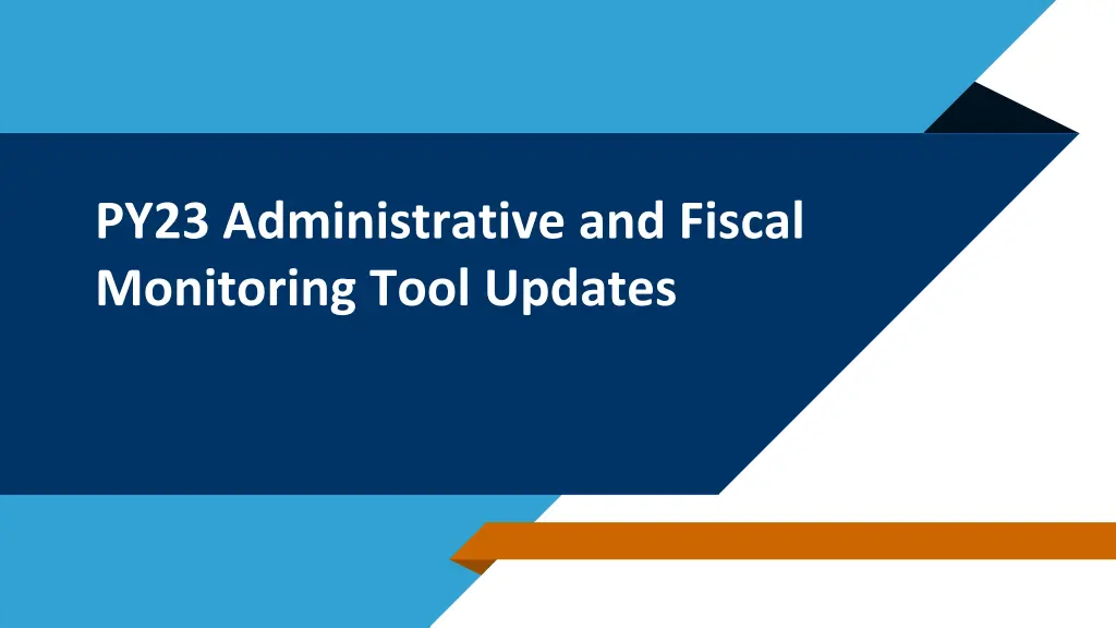 py23 administrative and fiscal monitoring tool