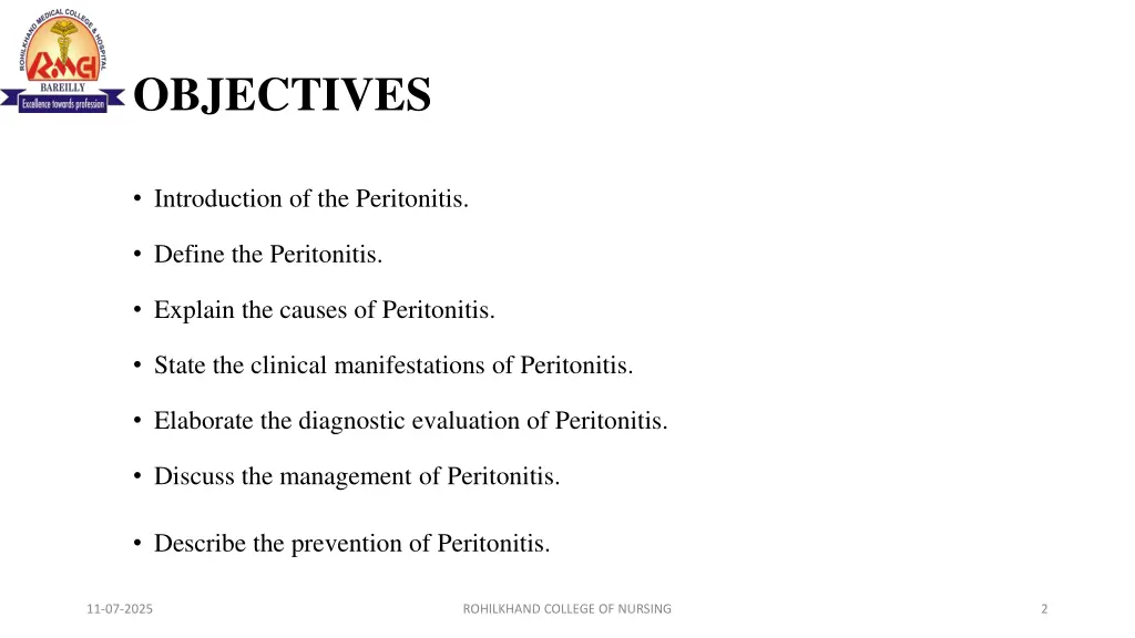 objectives