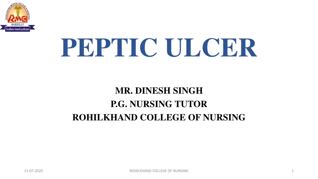 peptic ulcer