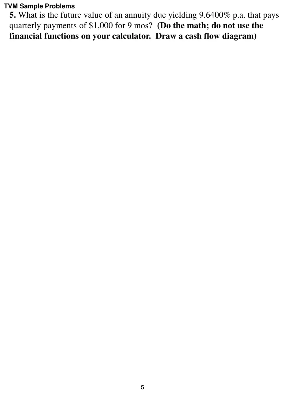 tvm sample problems 1