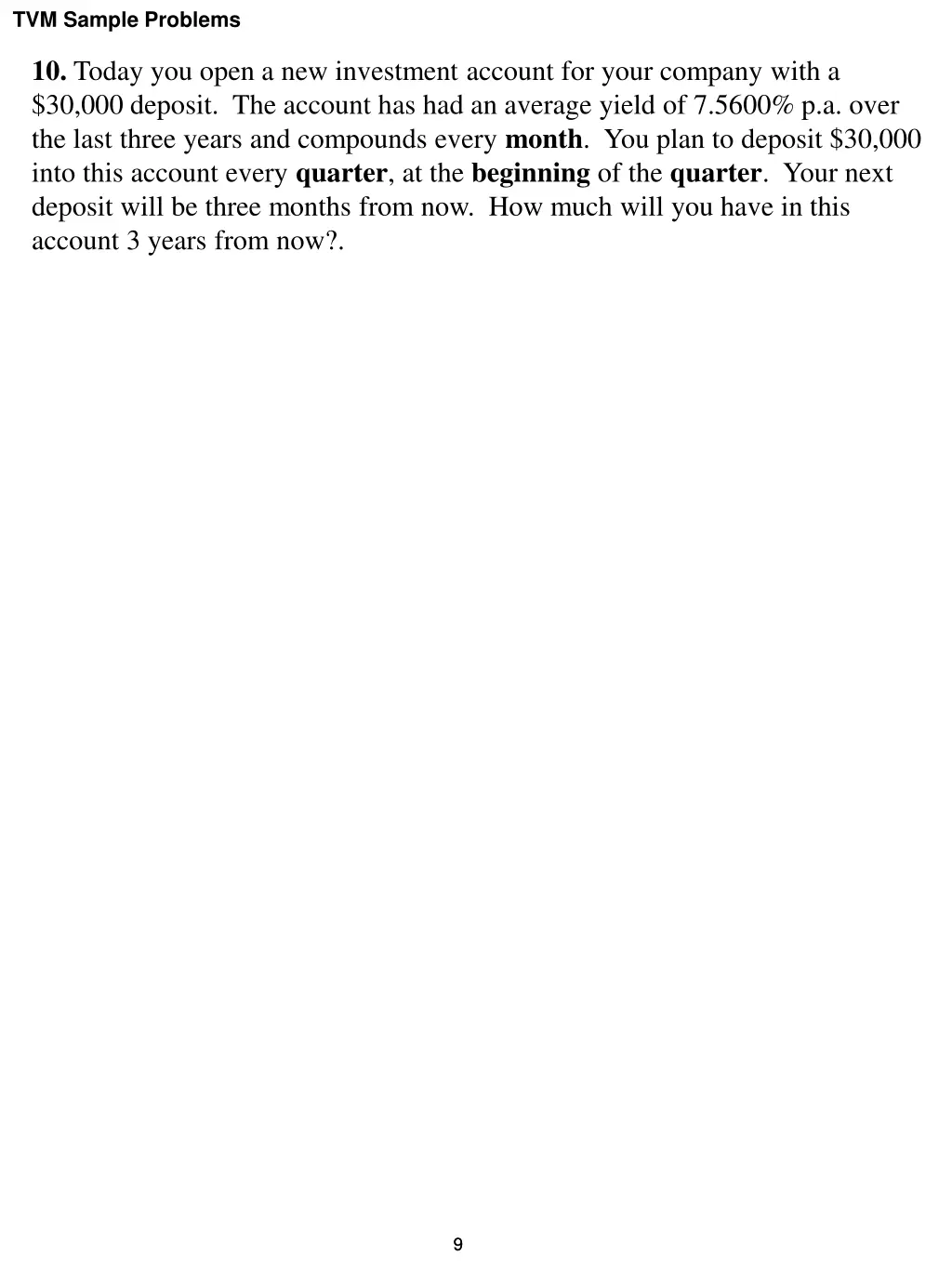 tvm sample problems 5