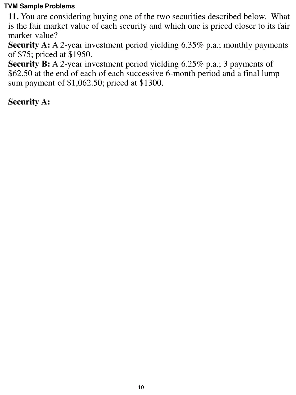 tvm sample problems 6