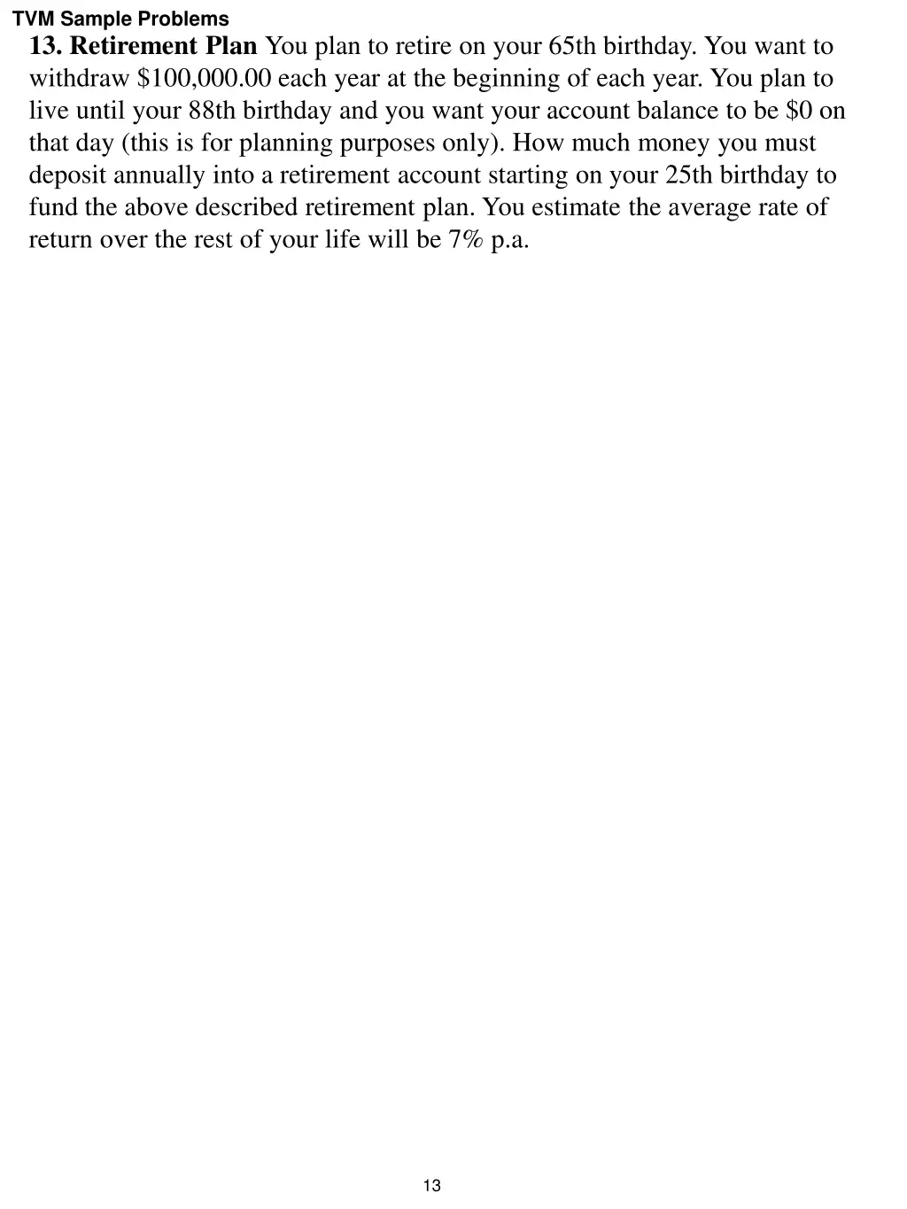 tvm sample problems 8