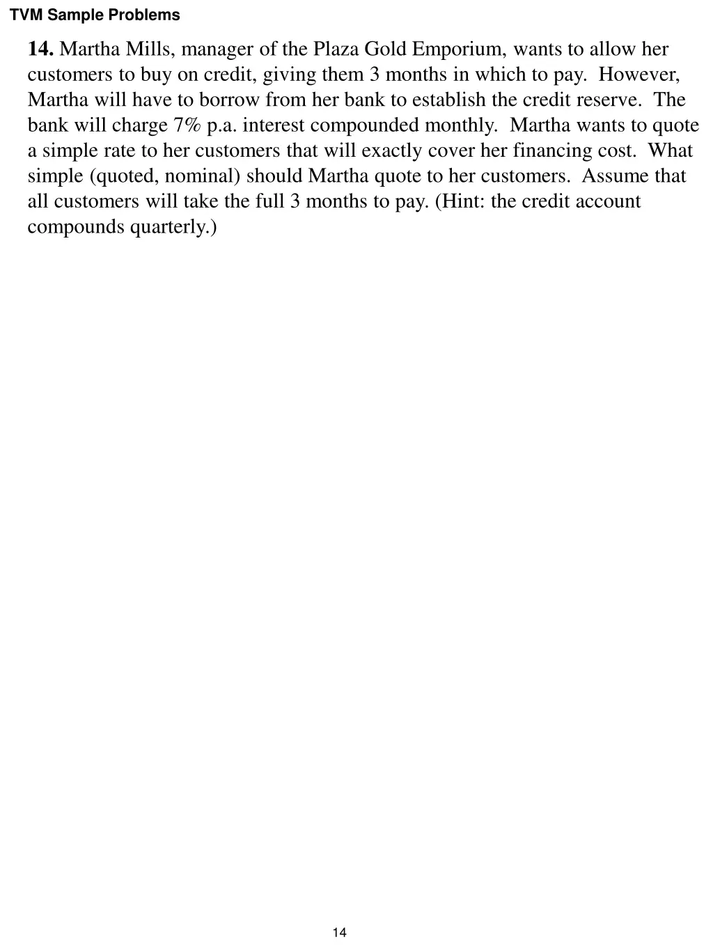 tvm sample problems 9