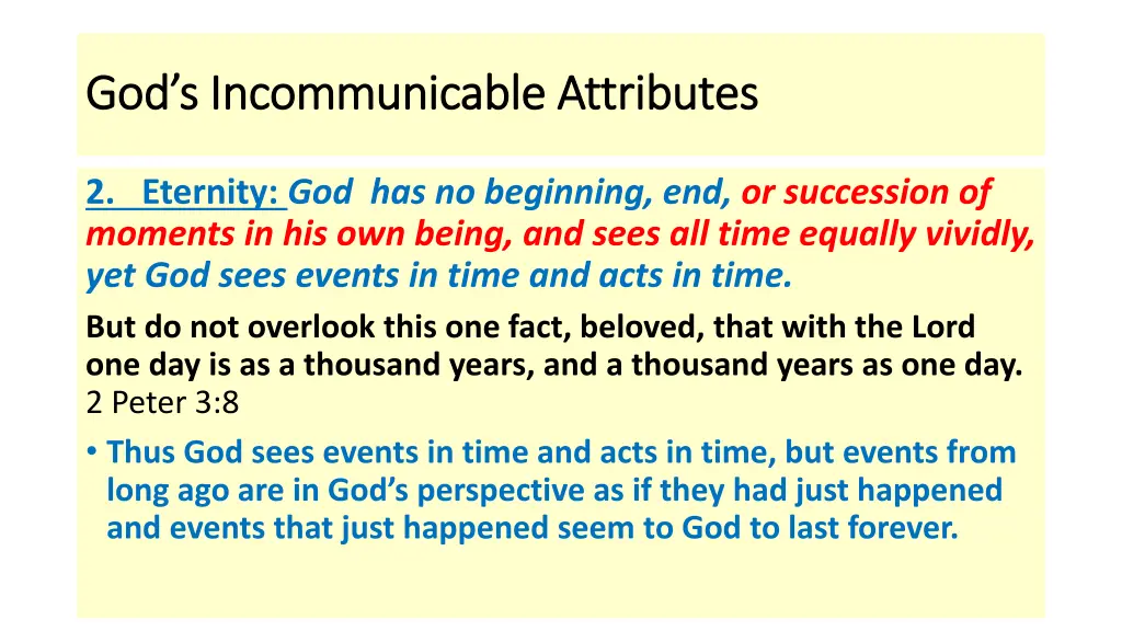 god s incommunicable attributes 1