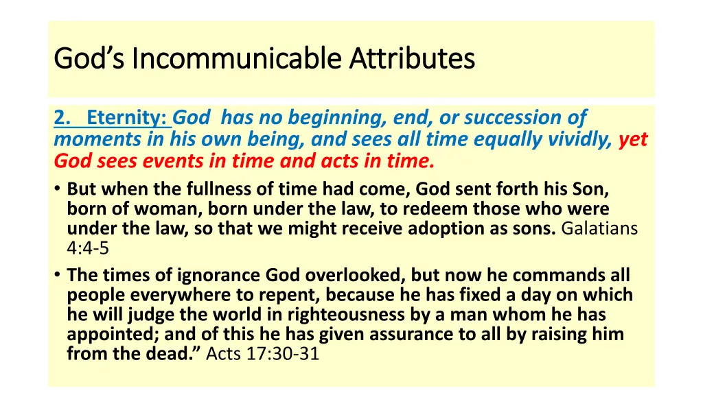 god s incommunicable attributes 2