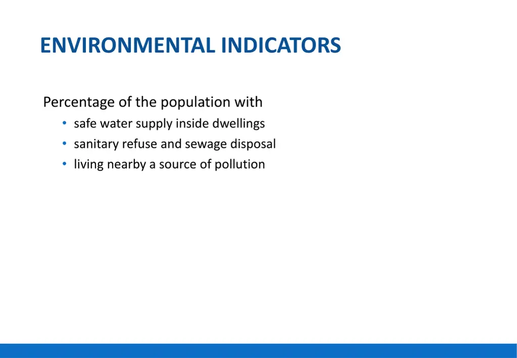 environmental indicators