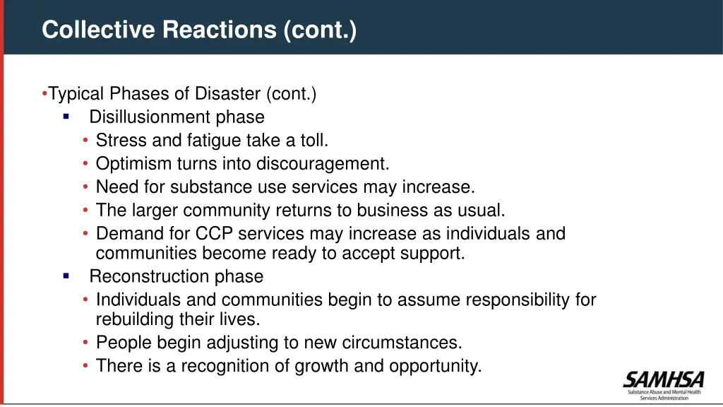 collective reactions cont 1