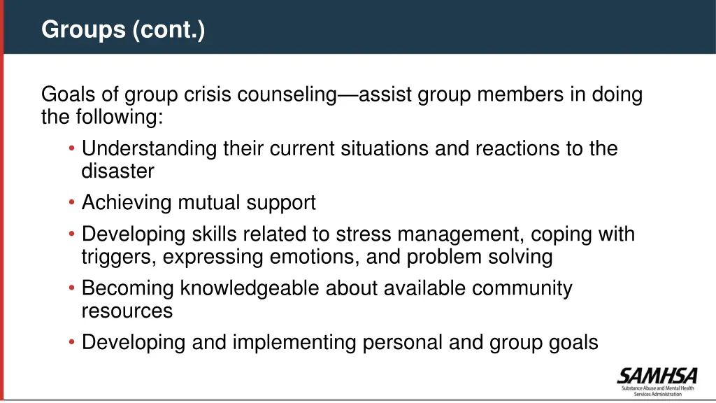 groups cont 1