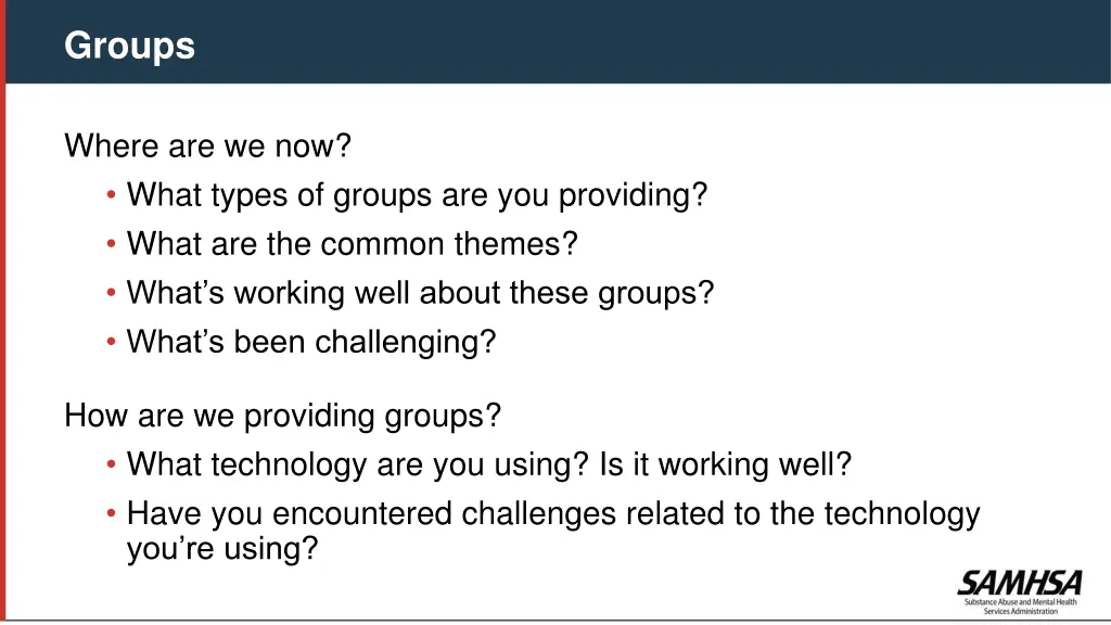 groups