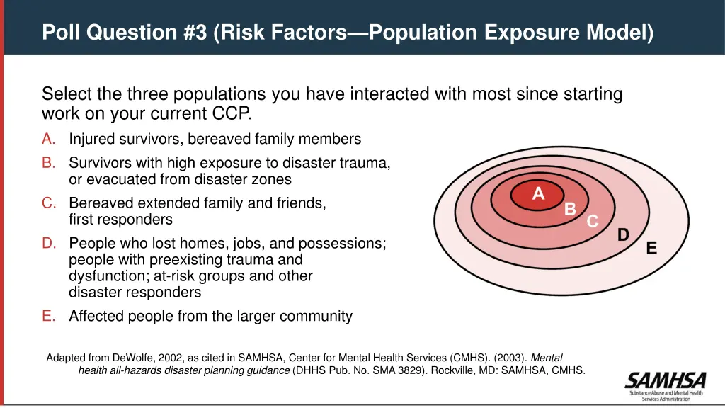 poll question 3 risk factors population exposure