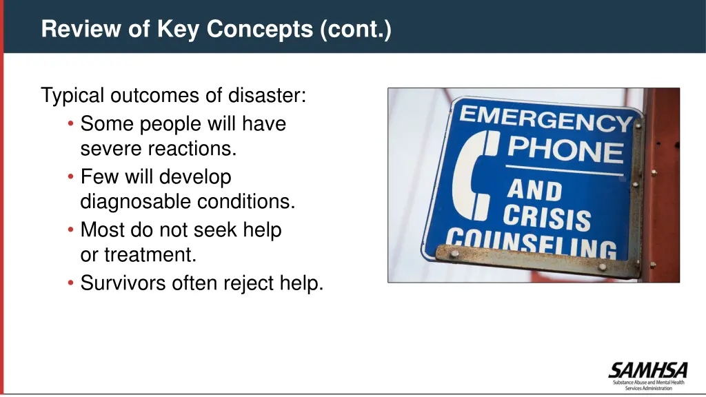 review of key concepts cont