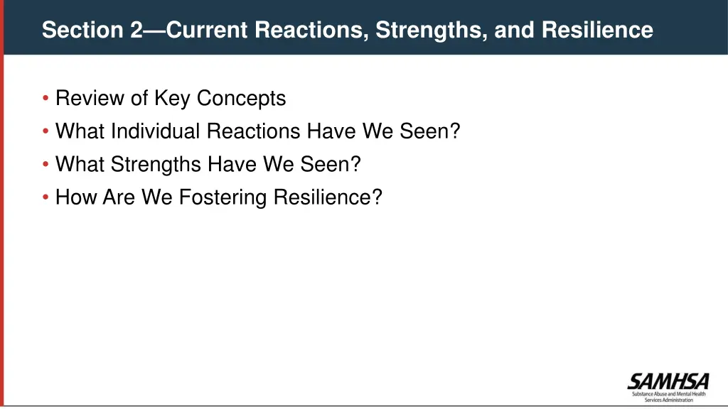 section 2 current reactions strengths
