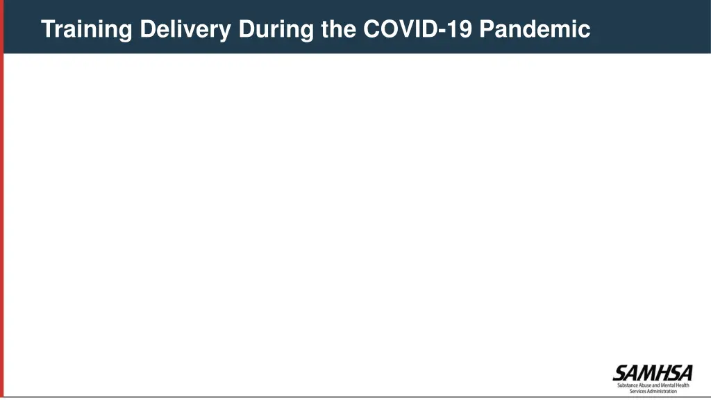 training delivery during the covid 19 pandemic